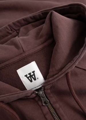 Sven zipper hoodie Decadent Chocolate Wood Wood 